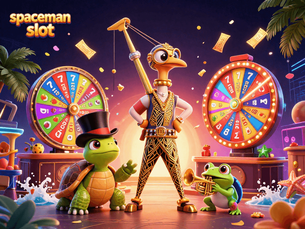 Experience the thrill of the spaceman slot game with vibrant characters and dynamic lottery elements.