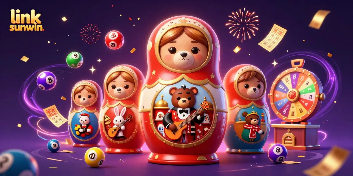 Experience excitement with link sunwin and festive lottery elements in a vibrant casino atmosphere.