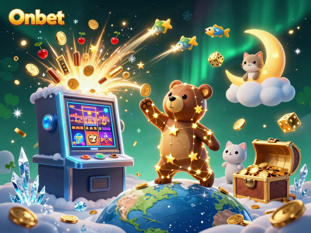 Experience thrilling wins with Onbet's dynamic jackpot explosion and 3D cartoon characters in vivid detail.