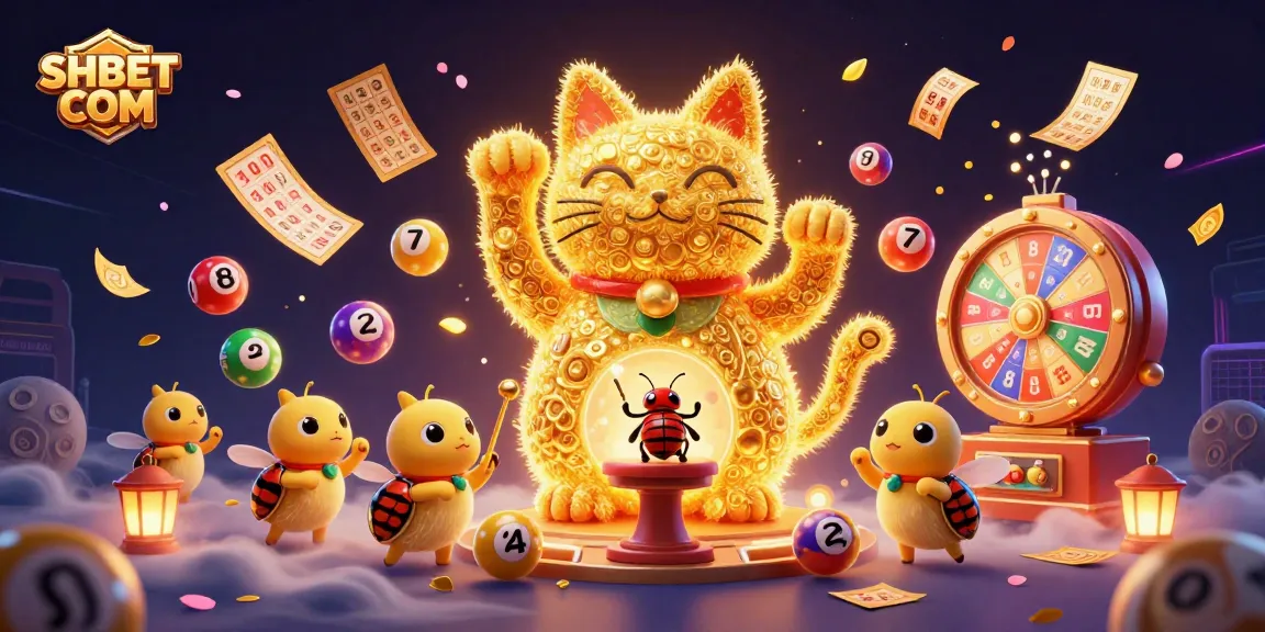 Experience the excitement of winning with SHBET COM in a vibrant casino-themed illustration.