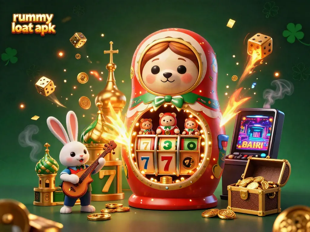 Catch the excitement of winning with the Rummy Loot APK featuring colorful casino elements and dynamic gameplay.