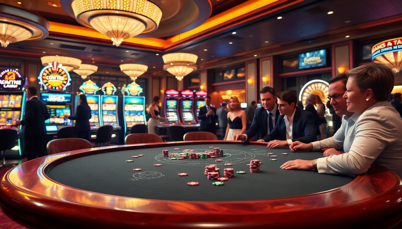 The excitement of high-stakes poker at a luxury casino with elements from https://luck8r1.com.