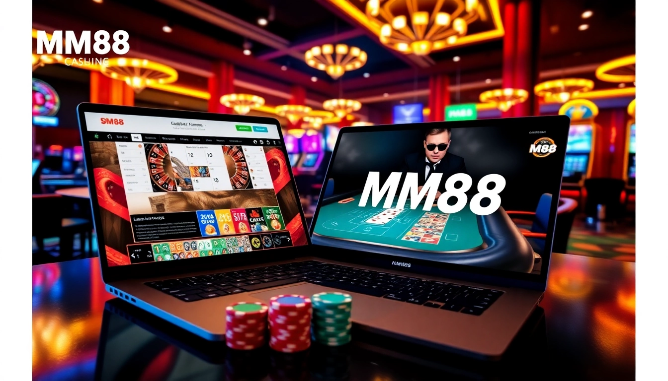 Engage with the thrilling MM88 online casino experience featuring live dealer games, vibrant casino tables, and exciting gameplay.