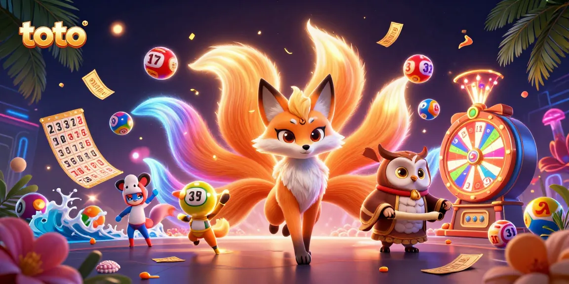 Engage with the exciting world of toto through vibrant lottery elements and a magical fox spirit.