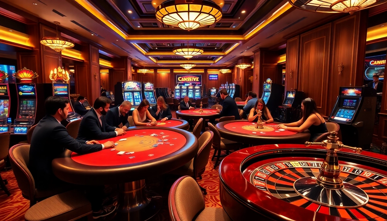 Engaged players at a luxurious casino table, showcasing the excitement of https://bem88i.com/ gaming.