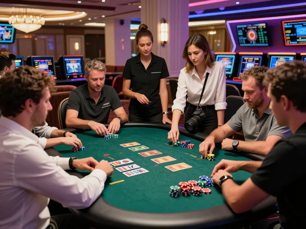 Engaging live casino scene at bong99 with players enjoying card games.