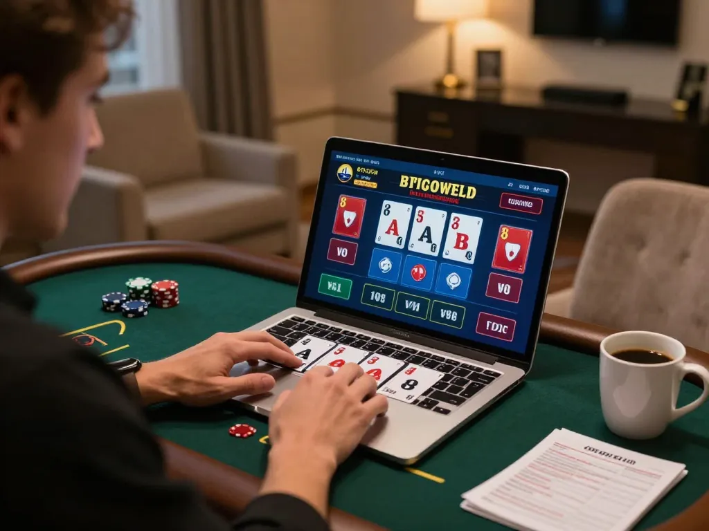 Engaging in strategic gameplay on CM888 platform while playing live blackjack online.