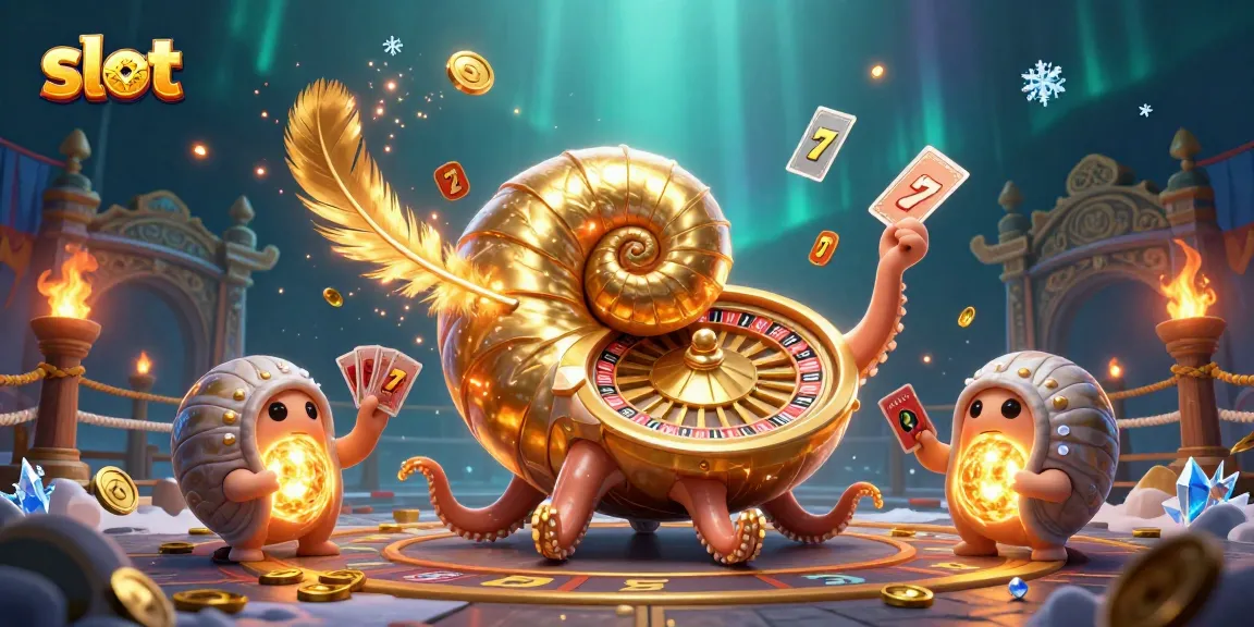 Spin the slot reels featuring a nautilus roulette wheel in an enchanting casino scene.