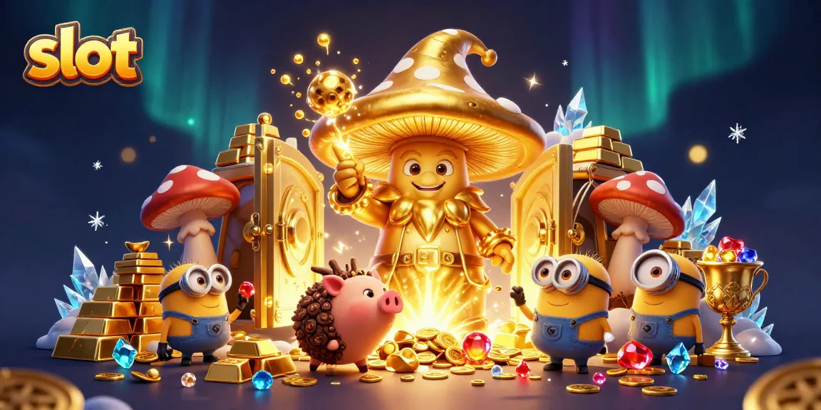 Spin the slot reels of fortune with the wizard's gold magic and treasure-hunting friends!