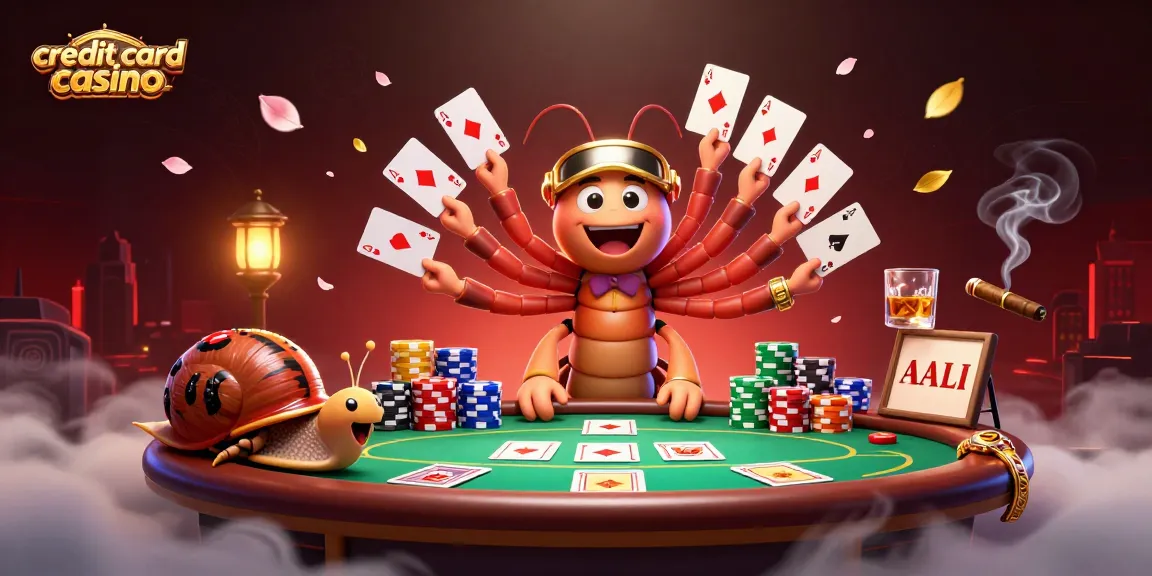 Experience excitement at a credit card casino with dynamic dealer action and vibrant gaming atmosphere.