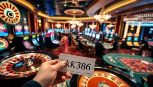 Players enjoying casino games, highlighting the excitement of winning strategies with OK8386.