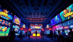 Escena digital de casino atractiva que representa la emocionante experiencia de apuestas en línea de 79king.