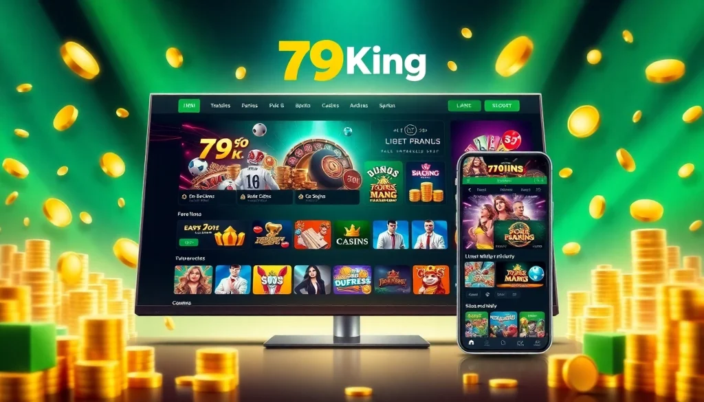 79King online betting platform showcasing various games and promotions