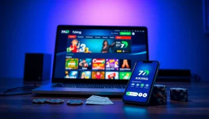 Online gambling interface with 79king branding, showcasing vibrant games and a user-friendly layout.