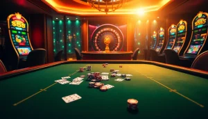 Experience the thrill of winning at the xx88 casino poker table filled with colorful chips and cards.