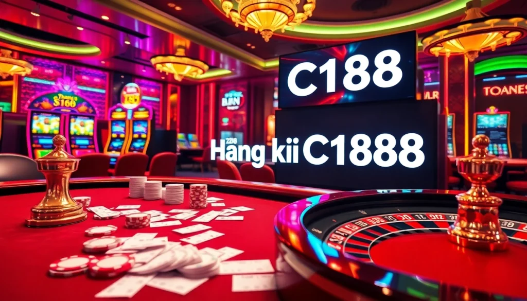 Engage in thrilling gaming at C168, featuring vibrant tables and casino excitement.