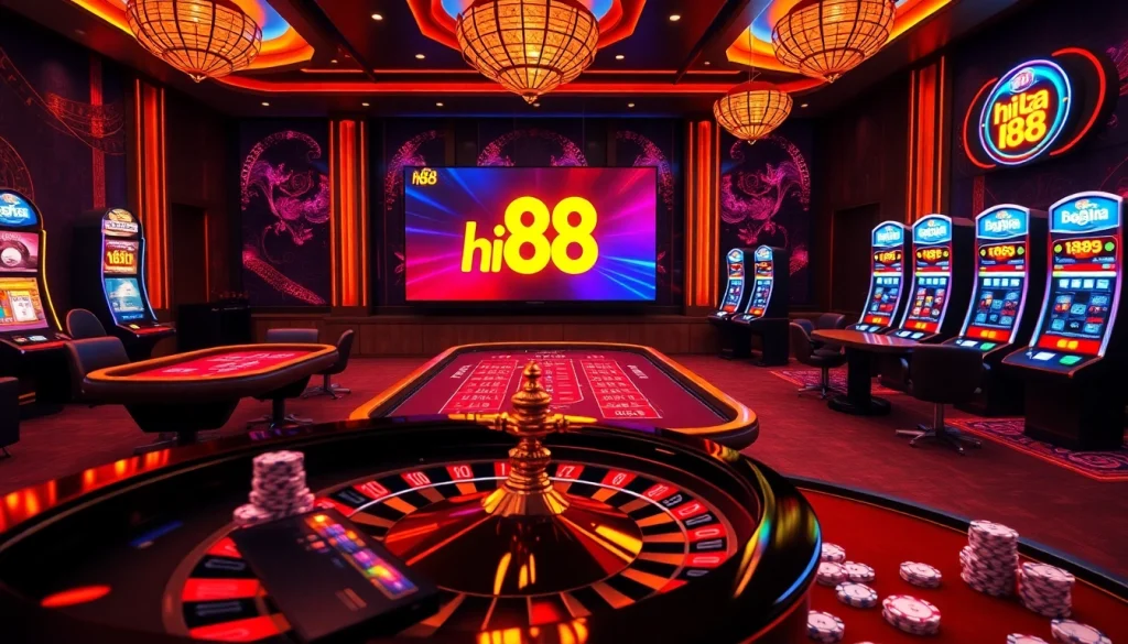 Experience the thrill of betting at nhà cái hi88 with vibrant online casino games, including baccarat and slots.