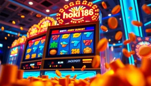 Exciting online slot gameplay on hoki138 showcasing a vibrant winning scene.