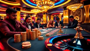 Experience the thrill of high-stakes poker at https://soibet.black/ with luxurious décor and vibrant colors.