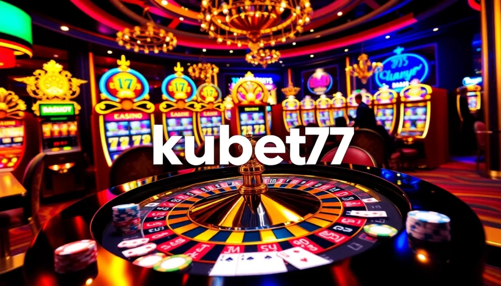 A player placing a bet at a luxurious kubet77 casino table, showcasing excitement and professionalism in online gambling.