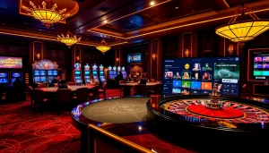 Experience excitement at the trang chủ PU88 luxury casino, featuring high-stakes games and vibrant slot machines.