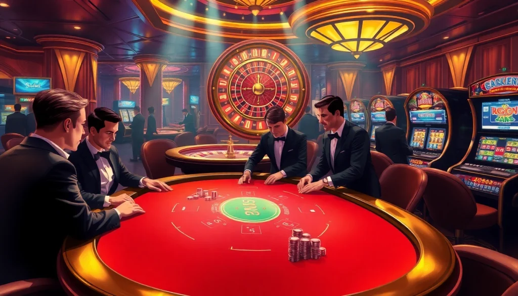 Experience high-stakes fun at 32win Casino with a luxurious poker game and thrilling roulette action.