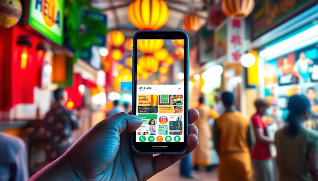 Hela Ads mobile interface showcasing vibrant local classifieds in Sri Lanka
