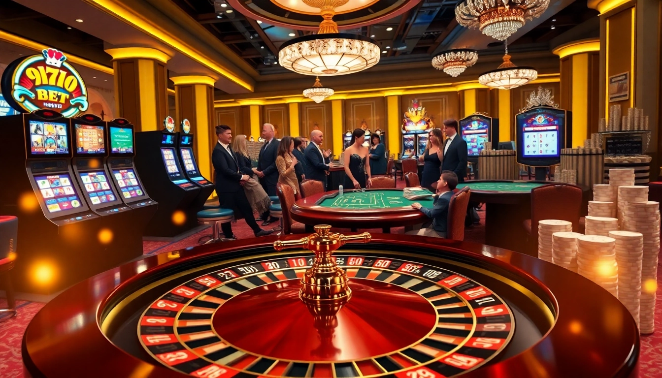 Experience the excitement of GG88COM BET with luxurious casino elements and vibrant slot machines.