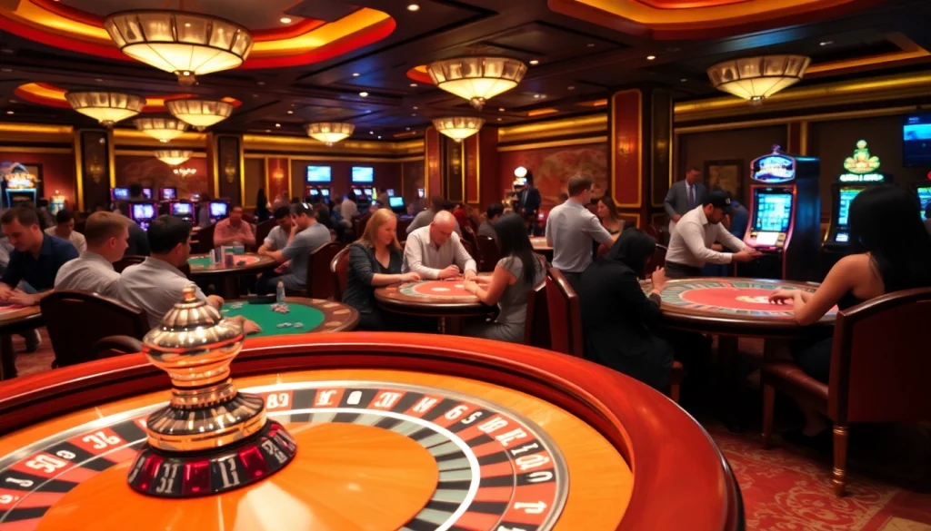 B52club players winning at poker and roulette in an exciting casino environment