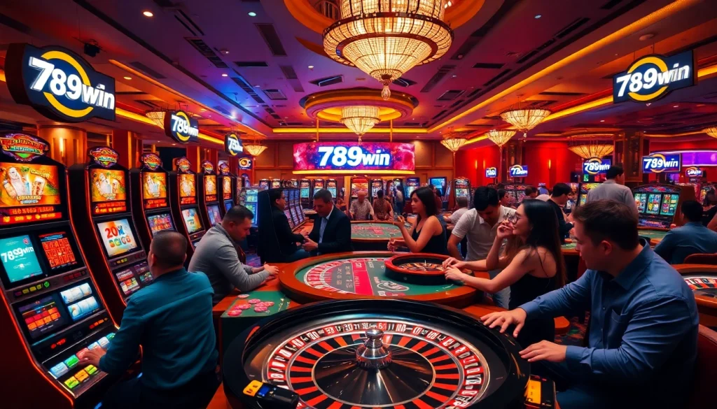 Experience exhilarating gameplay at 789win with vibrant casino tables and engaging players.