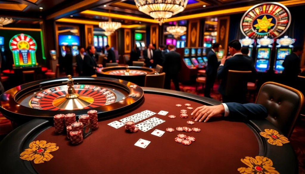 Experience the excitement of casino games at https://hitclub.global with vibrant poker chips and cards on the table.