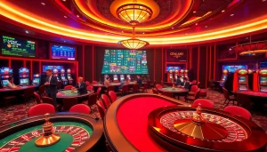 Experience the excitement of liên minh okwin with luxurious casino games and vibrant atmosphere.