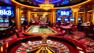 Experience the excitement of BK8 casino gaming with vibrant tables and thrilling roulette.