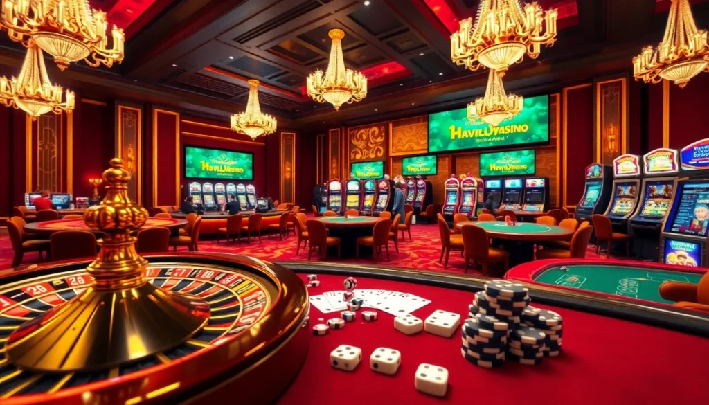 Experience thrilling gameplay at 1haywin.us.com with roulette and poker excitement in a luxurious casino.
