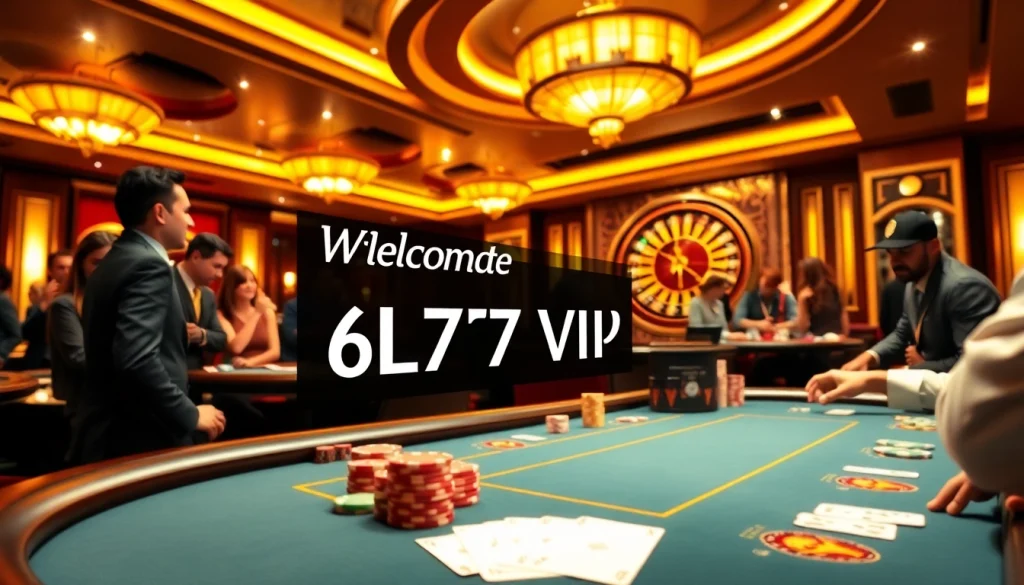 Experience the thrill of high-stakes gambling at 6L777 VIP poker tables surrounded by excitement.