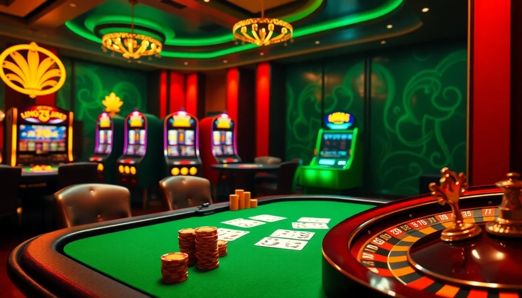 Experience the thrill of king33.io with vibrant casino games, including poker tables and roulette.