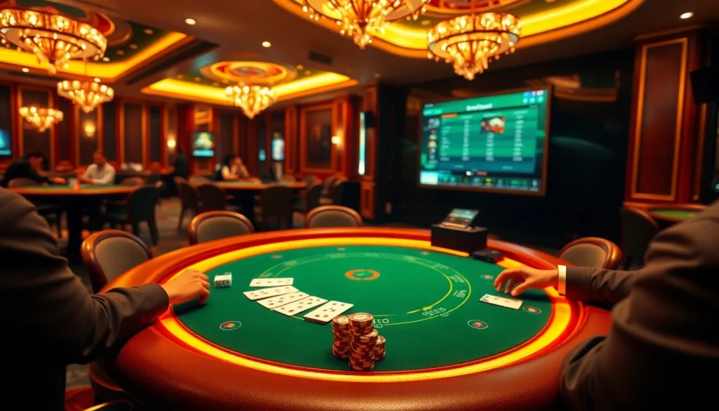 Experience high-stakes excitement at ABC8 with vibrant casino tables and immersive gameplay.