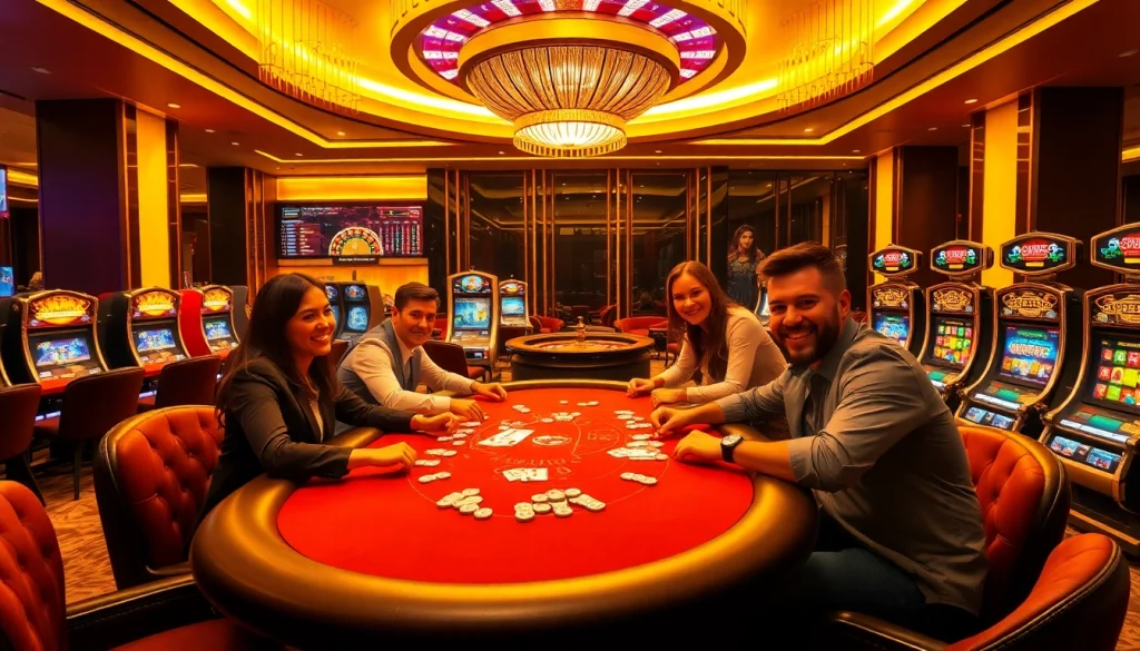 A high-stakes poker game at 8kbet's luxurious casino, illustrating excitement and strategy.