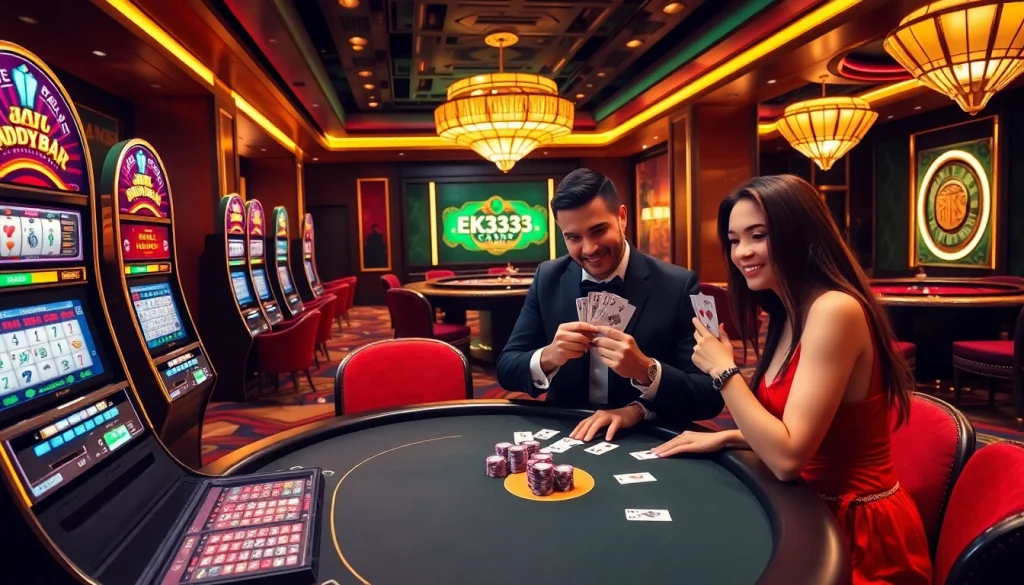 Experience thrilling gameplay at https://ek333pro.com/ with skilled players at a lively poker table.