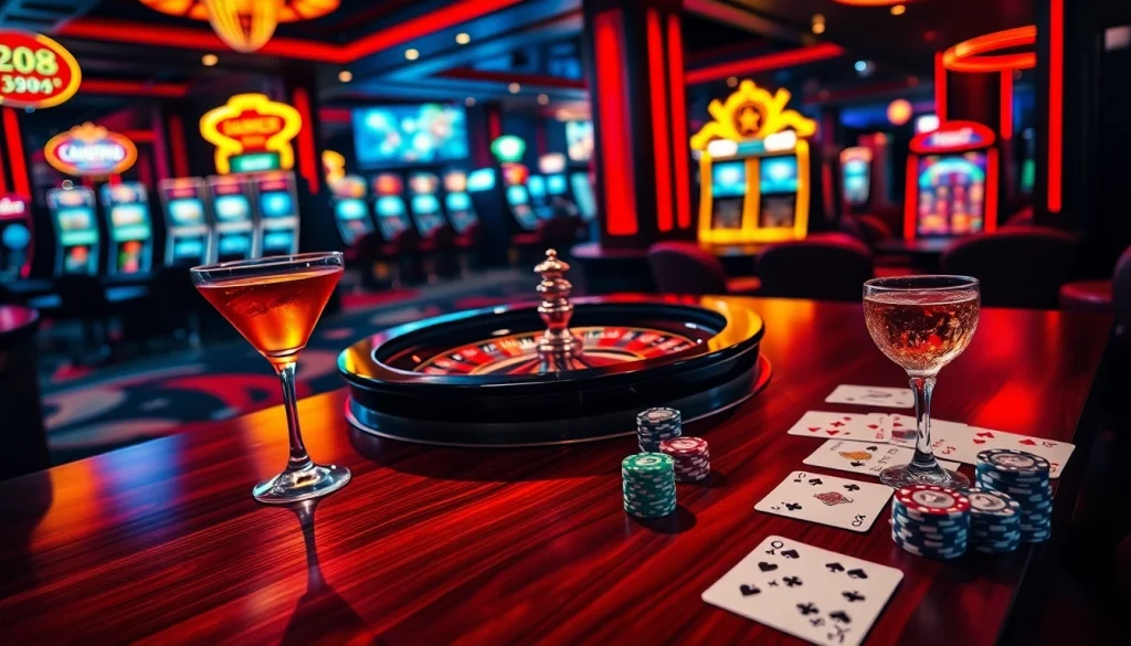 Experience the thrill of high-stakes gaming at Link LC88 with vibrant roulette and poker action.