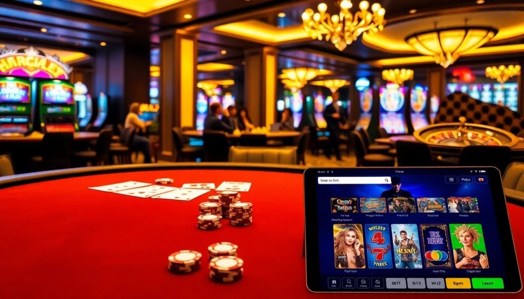Engage with NK88 at an upscale casino table, featuring vibrant chips and classic gaming elements.