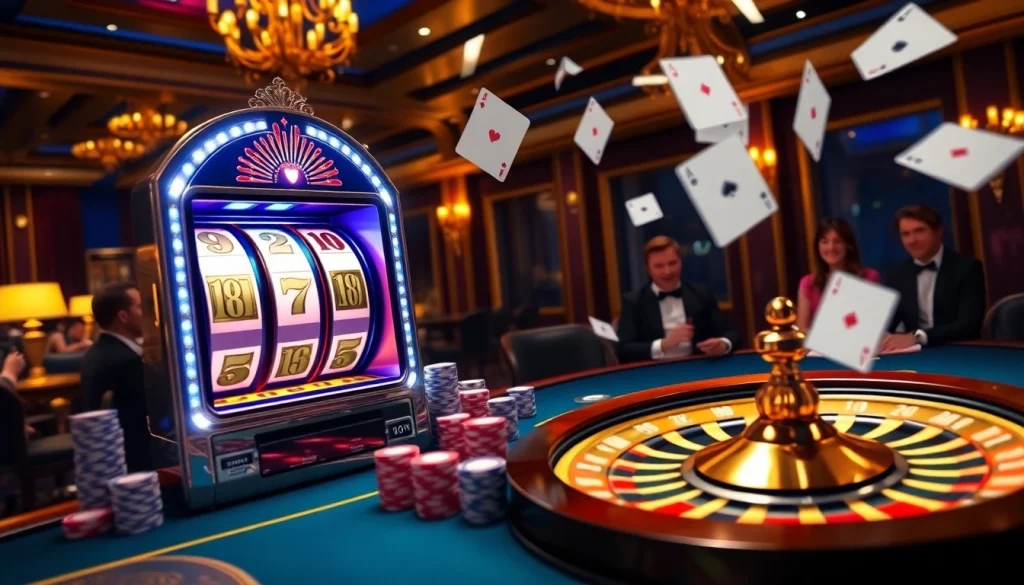 Experience excitement at https://kubet77i.ink/ as chips fly at a luxurious casino filled with vibrant gaming action.